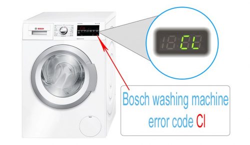 Bosch washing machine error code Cl