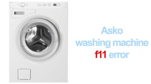 Asko washing machine f11 error