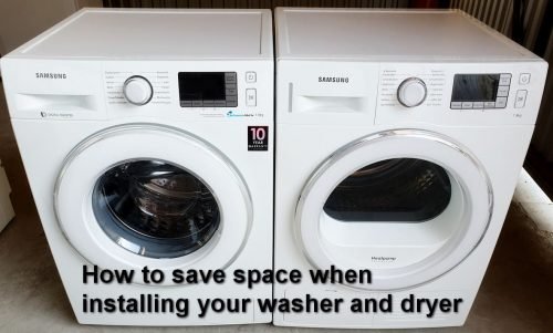 How to save space when installing your washer and dryer