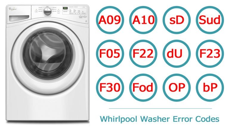 Whirlpool Washer Error Codes