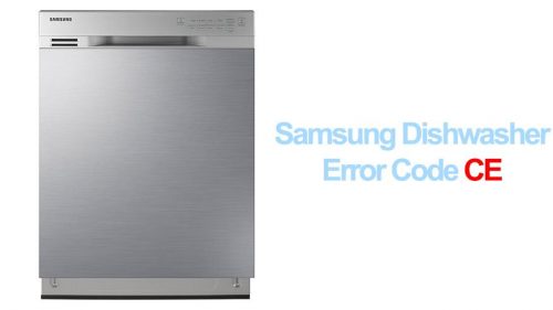 Samsung Dishwasher Error Code CE