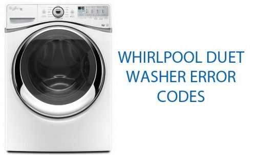 Whirlpool Duet Washer Error Codes