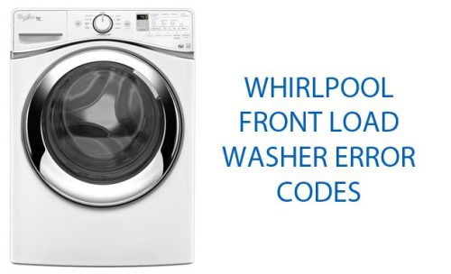 Whirlpool Front Load Washer Error Codes