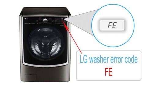 LG washer error code FE