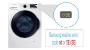 Samsung washer error code nd or 5E (SE)