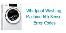 Whirlpool Washing Machine 6th Sense Error Codes
