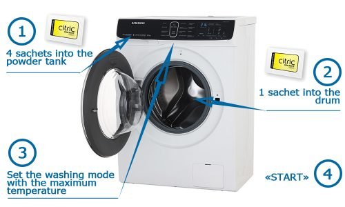 How to Descale the Washer with Citric Acid