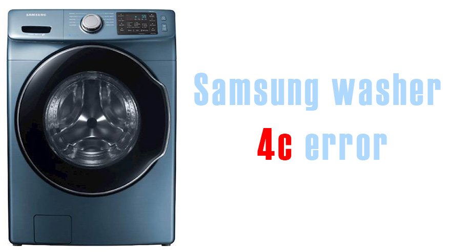 4c message on samsung washing machine