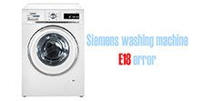 Makkelijker maken Jood elegant Siemens washing machine error e18