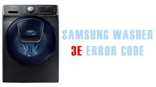 3e error code samsung washer