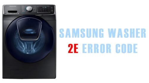 Samsung washer 2e error code