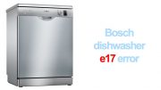 Bosch dishwasher e17 error