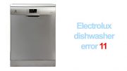 Electrolux dishwasher error 11