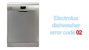 Electrolux dishwasher error code 02