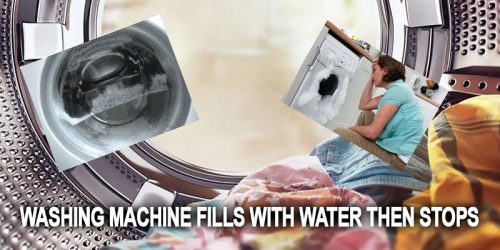 Washing machine fills with water then stops