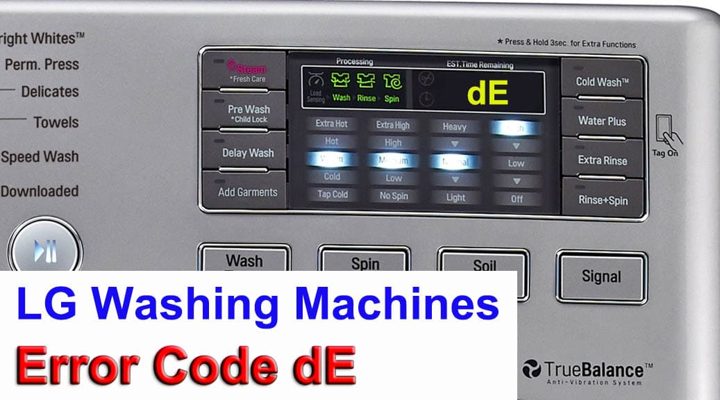 Lg Washing Machine Error Code India