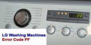 LG Washing Machines Error Code PF