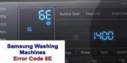 Samsung Washing Machines Error Code 6E