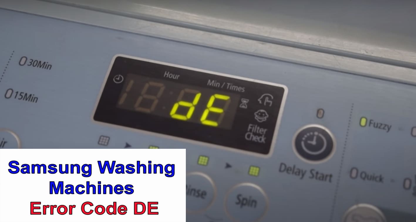 Samsung washer error code dE