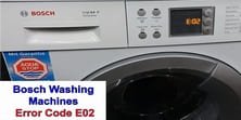 Bosch Washing Machine Error Code E02