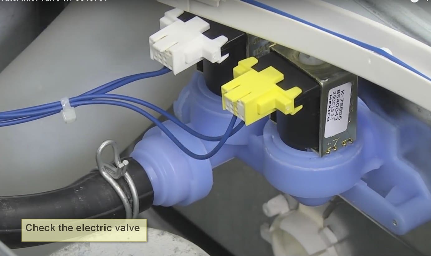Bosch Washing Machine Error Code E11 check the electric valve
