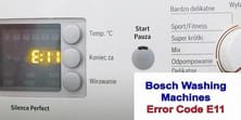 Bosch Washing Machine Error Code E11