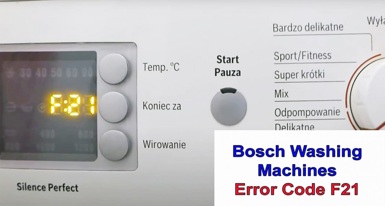 Bosch Washer Error Code F21