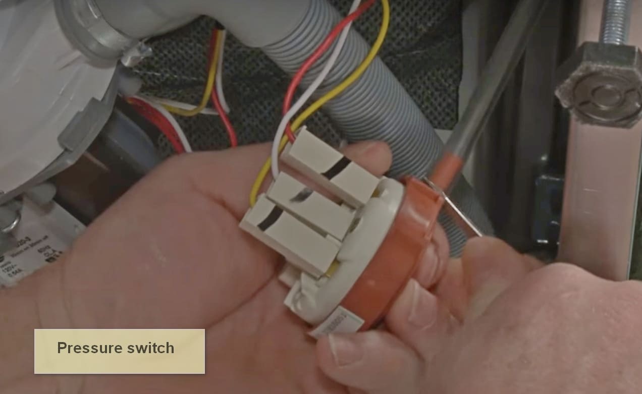 Bosch dishwasher error code E16 pressure switch
