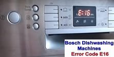Bosch dishwasher error code E16