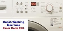 Bosch washer error code E43