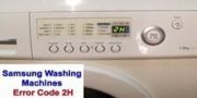 Samsung Washing Machines Error Code 2H