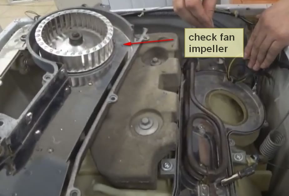 Check wiring fnd fan motor