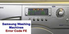 Samsung Washing Machines Error Code FE