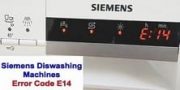 Siemens dishwasher error code E14