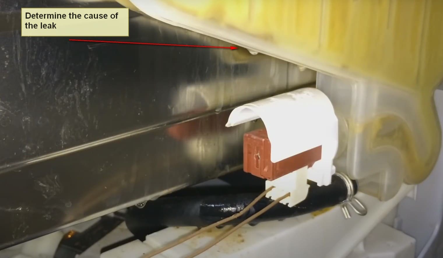 Siemens dishwasher error code E15 determine cause of the leak