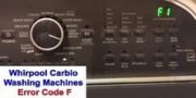 Whirlpool Cabrio Wassher Error Code F