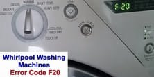 Whirlpool Washing Machines Error Code F20