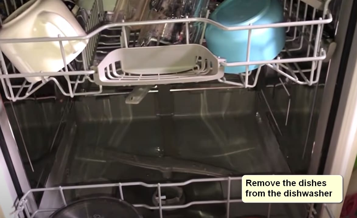 How to prepare your dishwasher for winter Remove the dishes from the dishwasher