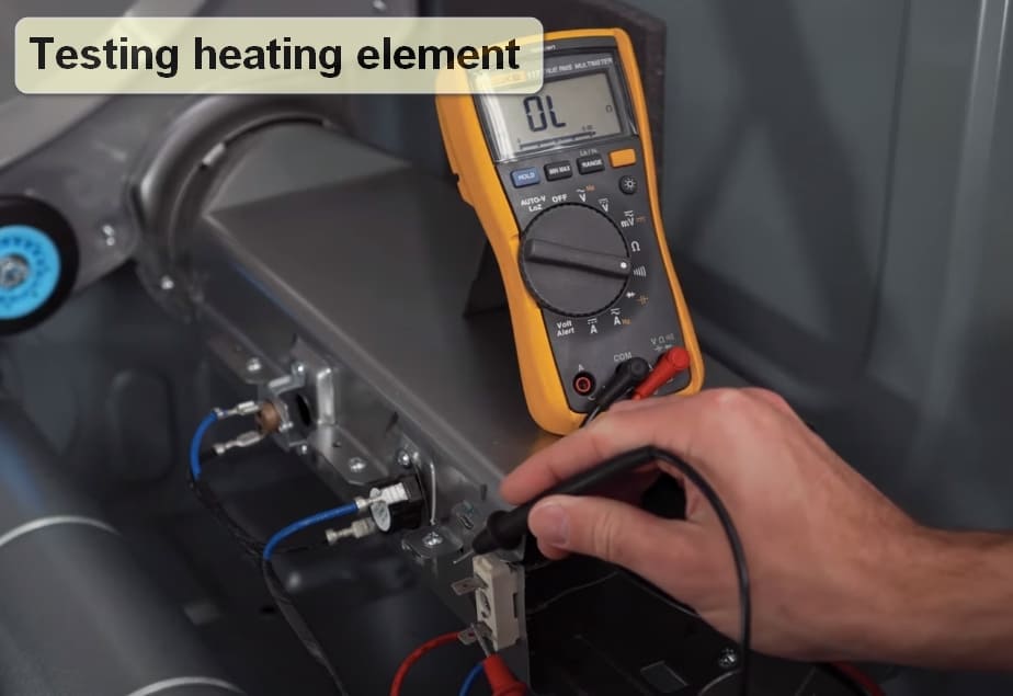 What to do if your Samsung tumble dryer won't heat up Testing Heating element