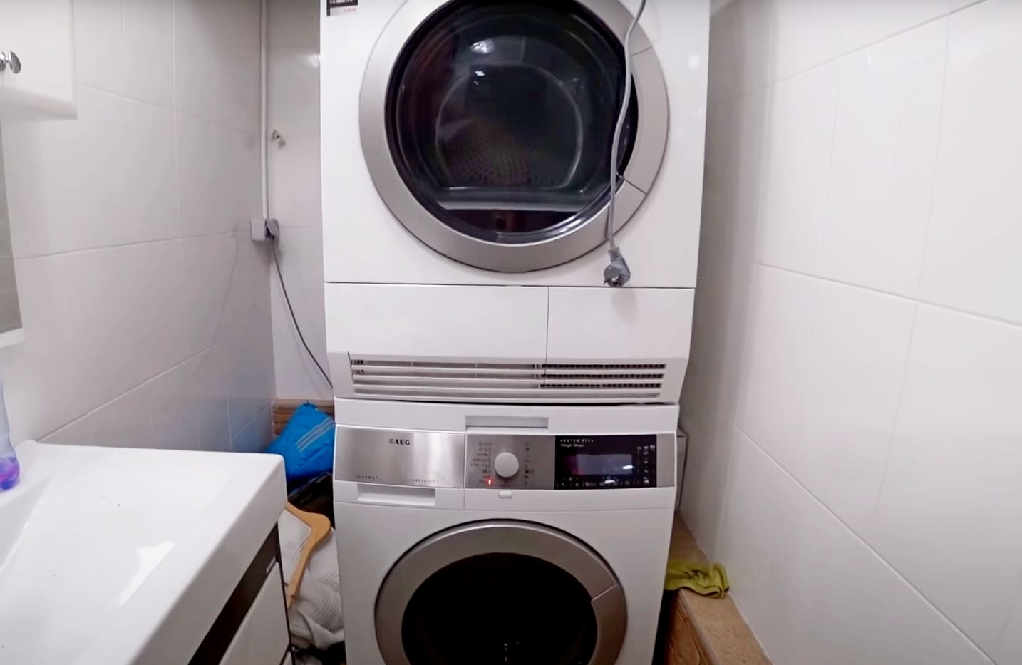 Where to place the washer and dryer set