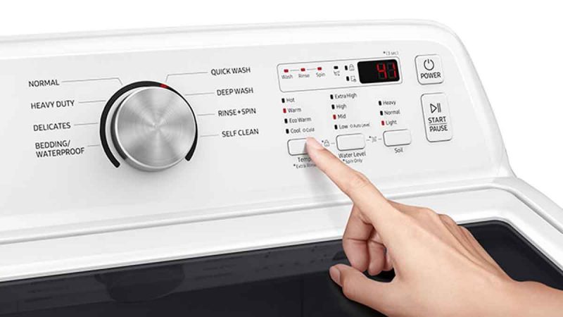 self-clean function of a Samsung washing machine