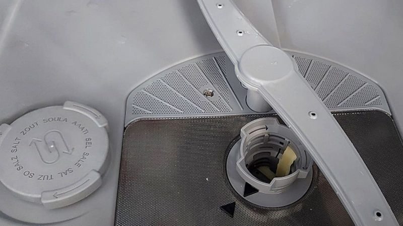manually drain fluid from a Frigidaire dishwasher
