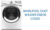 Whirlpool Duet Washer Error Codes