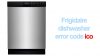 Frigidaire dishwasher error code ico
