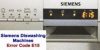 Siemens dishwasher error code E15