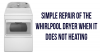 Simple repair of the whirlpool dryer when it does not heating