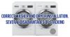 Correct washer and dryer installation. Several disadvantages of stacking