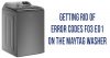 Getting rid of error codes F03 E01 on the Maytag washer